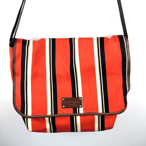 kate spade Red, Black & Cream Striped Shoulder Bag